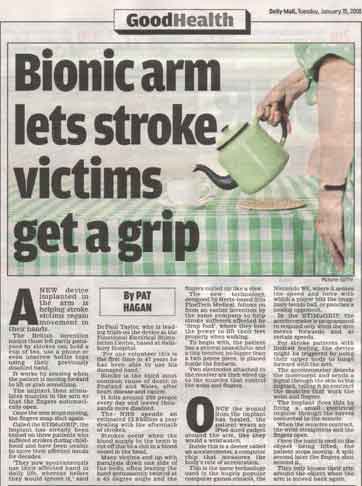 Daily Mail STIMuGRIP article